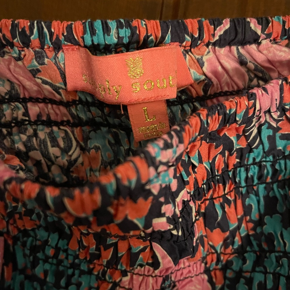 Simply Southern Colorful Patterned Off-Shoulder Top - Picture 3 of 3